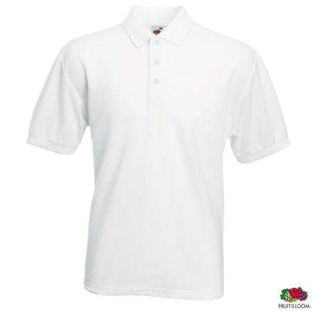 Теніска-поло '65/35' (Fruit of the Loom) (Білий)