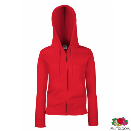Толстовка 'Lady-Fit Premium Sweat Jacket' 2XL (Fruit of the Loom)  (Червоний)