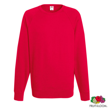 Реглан-толстовка 'Lightweight' XL (Fruit of the Loom) (Червоний)