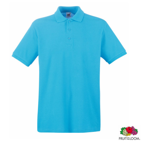 Теніска 'Premium Polo' (Fruit of the Loom) (Блакитний)