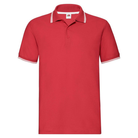 Теніска 'Premium Tipped Polo' (Fruit of the Loom) (Червоний) Теніска 'Premium Tipped Polo' (Fruit of the Loom) (Червоний)