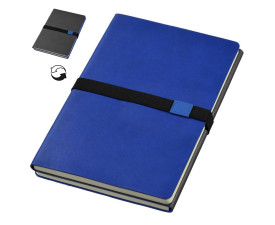 Записна книжка 2-в-1 'Doppio' А5 гнучка (JournalBooks) (Синій)