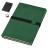 Записна книжка 2-в-1 'Doppio' А5 гнучка (JournalBooks) (Зелений)