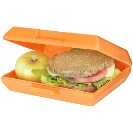 Ланч-бокс пластиковий 'Oblong' 880 мл (Помаранчевий)