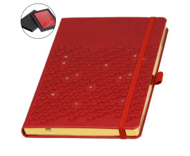 Записна книжка 'Spider Web' А5 золотий зріз (SETTEBELLO)  (Червоний)