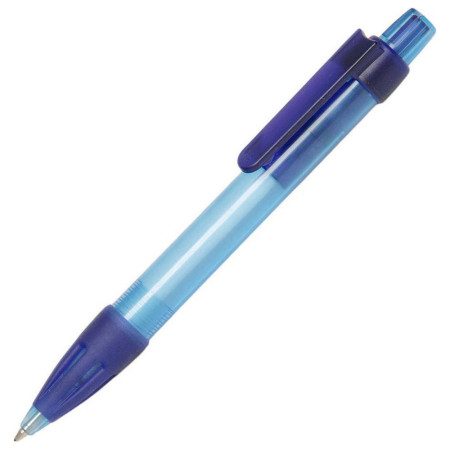 Ручка пластикова 'Booster Transparent' (Ritter Pen) (Блакитний)