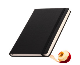 ЕКО записна книжка 'APPLE SKIN' А5 зі шкірки яблук гнучка (Чорний)