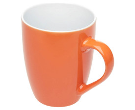 Чашка керамічна 'Квін' 350 мл повністю глянцева (Помаранчевий) Чашка керамічна 'Квін' 350 мл повністю глянцева (Помаранчевий)
