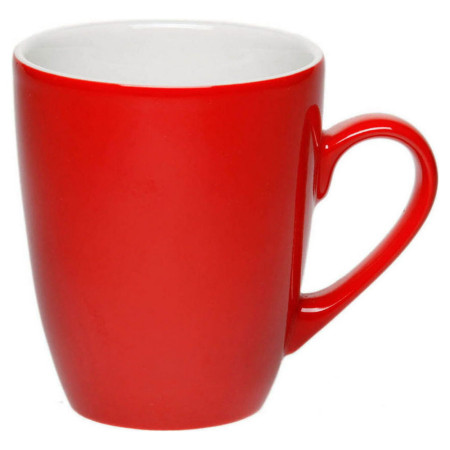 Чашка керамічна 'Квін' 350 мл повністю глянцева (Червоний)
