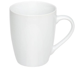 Чашка керамічна 'Квін' 350 мл повністю глянцева (Білий) Чашка керамічна 'Квін' 350 мл повністю глянцева (Білий)