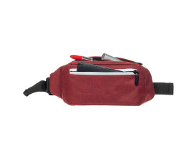 Сумка поясна (бананка) 'Zyp' зі світловідбиваючою блискавкою (Червоний)