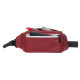 Сумка поясна (бананка) 'Zyp' зі світловідбиваючою блискавкою (Червоний)