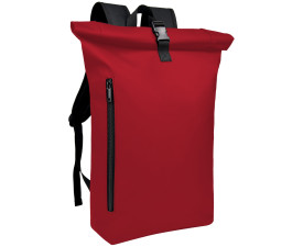 Рюкзак ролтоп 'Kaleb' шкірзам (Червоний)