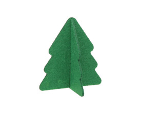 Новорічна іграшка 'Ялинка' 90 мм фетрова (Зелений)
