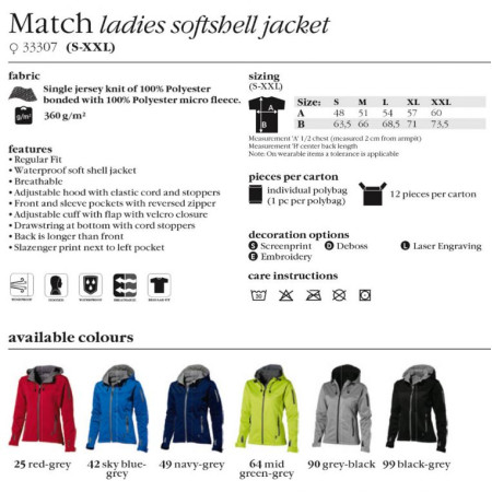 Куртка 'Softshell Lady' (Slazenger) (Чорний)