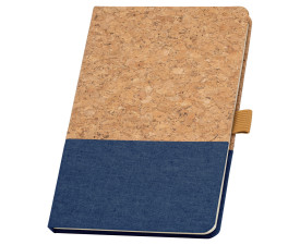 ЕКО записна книжка 'Klee' А5 корок + льон (Синій)