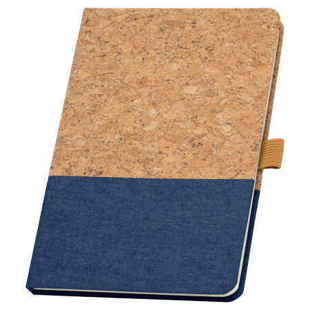 ЕКО записна книжка 'Klee' А5 корок + льон (Синій)