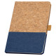 ЕКО записна книжка 'Klee' А5 корок + льон (Синій)