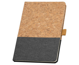 ЕКО записна книжка 'Klee' А5 корок + льон (Темно-сірий)