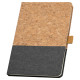ЕКО записна книжка 'Klee' А5 корок + льон (Темно-сірий) ЕКО записна книжка 'Klee' А5 корок + льон (Темно-сірий)
