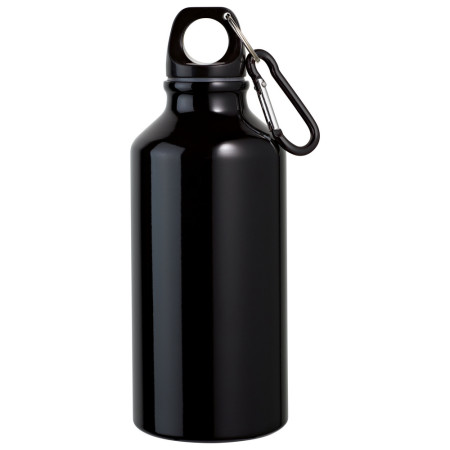 Пляшка алюмінієва 'Landscape ' 400 мл (Чорний)