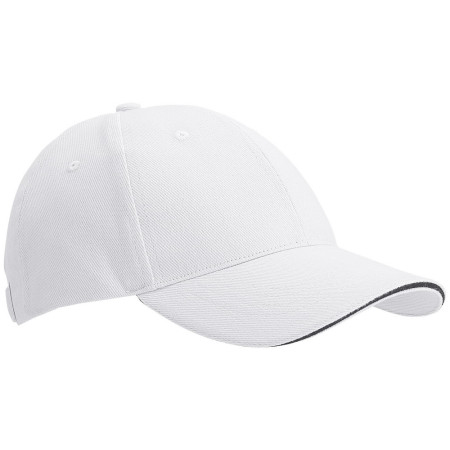 Кепка 6 панелей 'Сендвіч' (Білий)