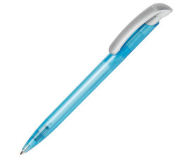 Ручка пластикова 'Clear Frozen Silver' (Ritter Pen) (Блакитний)