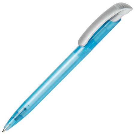 Ручка пластикова 'Clear Frozen Silver' (Ritter Pen) (Блакитний)
