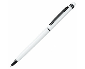 Ручка-стилус алюмінієва 'TouchWriter Black' (B1) поворотна (Білий)
