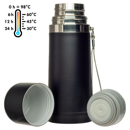 Термос 'Hotzy' ТМ "Sun Line" 350 мл (Чорний) Термос 'Hotzy' ТМ "Sun Line" 350 мл (Чорний)