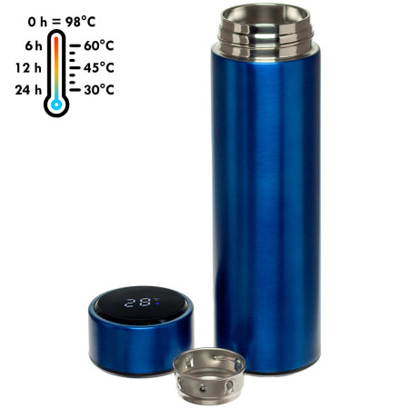 Термос 'Tempa' ТМ "Sun Line" з LED дисплеєм 450 мл (Синій)