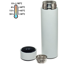 Термос 'Tempa' ТМ "Sun Line" з LED дисплеєм 450 мл (Білий)