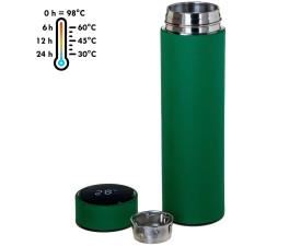 Термос 'Tempa' ТМ "Sun Line" з LED дисплеєм 450 мл (Зелений)