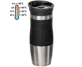 Термочашка 'Moka' ТМ "Sun Line" 380 мл (Чорний)