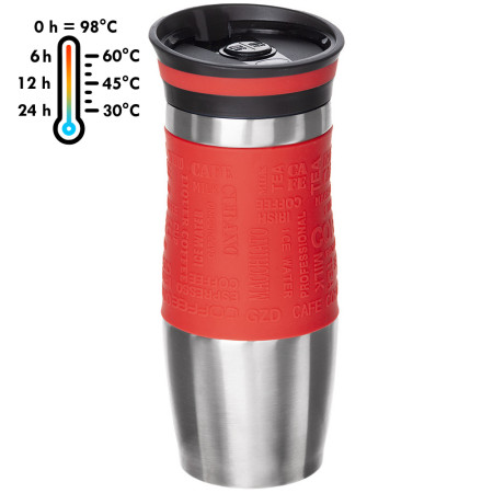 Термочашка 'Moka' ТМ "Sun Line" 380 мл (Червоний)