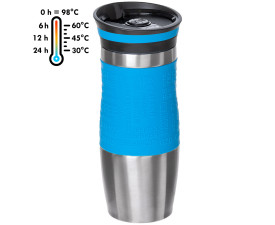 Термочашка 'Moka' ТМ "Sun Line" 380 мл (Блакитний)