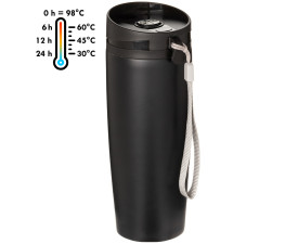 Термокружка 'Varm' ТМ "Sun Line" 380 мл (Чорний)