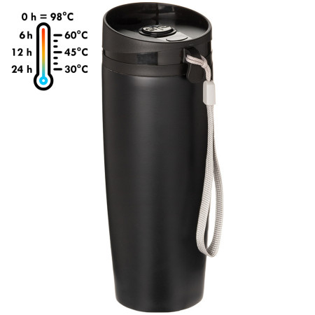 Термокружка 'Varm' ТМ "Sun Line" 380 мл (Чорний)