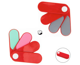 Набір пилочок 'Fucsox' для полірування нігтів (Червоний)