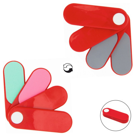 Набір пилочок 'Fucsox' для полірування нігтів (Червоний)