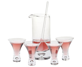 Подарунковий набір скляний 6 предметів (Прозорий)