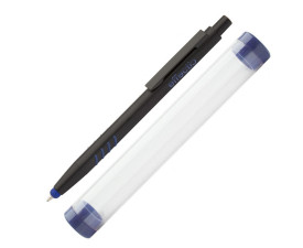 Ручка-стилус алюмінієва 'Crovy' з можливістю кольорового гравіювання в тубусі (Синій) Ручка-стилус алюмінієва 'Crovy' з можливістю кольорового гравіювання в тубусі (Синій)