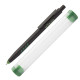 Ручка-стилус алюмінієва 'Crovy' з можливістю кольорового гравіювання в тубусі (Зелений)