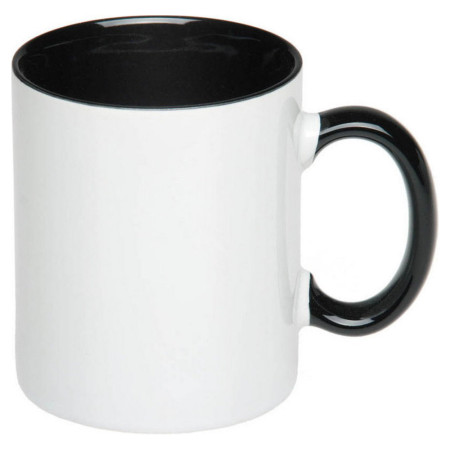 Чашка керамічна 'Том' 310 мл повністю глянцева (Чорний) Чашка керамічна 'Том' 310 мл повністю глянцева (Чорний)