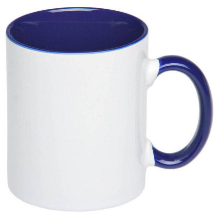 Чашка керамічна 'Том' 310 мл повністю глянцева (Синій)