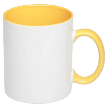 Чашка керамічна 'Том' 310 мл повністю глянцева (Жовтий)