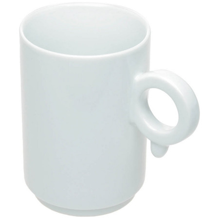 Чашка порцелянова 'Auris' 250 мл повністю глянцева (Білий)