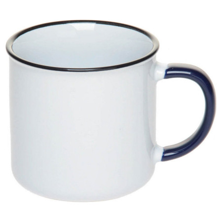 Чашка керамічна 'Ретро' 305 мл повністю глянцева (Темно-синій)