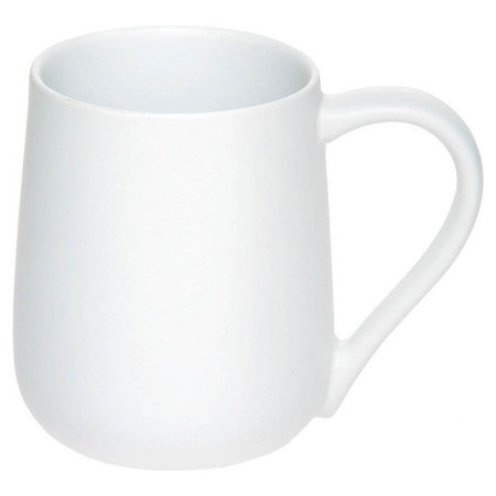 Чашка керамічна 'Муза' 365 мл матова зовні (Білий)