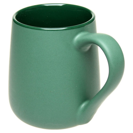Чашка керамічна 'Муза' 365 мл матова зовні (Зелений)